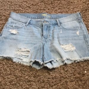 Denim shorts